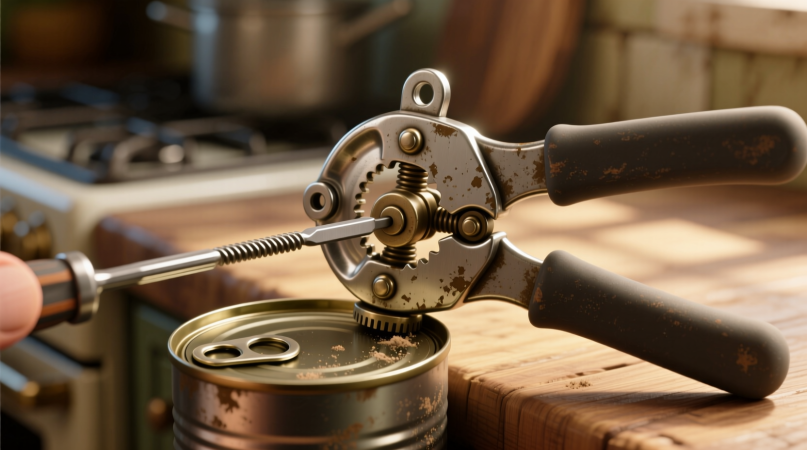 Устранение заклинивания консервного открывателя