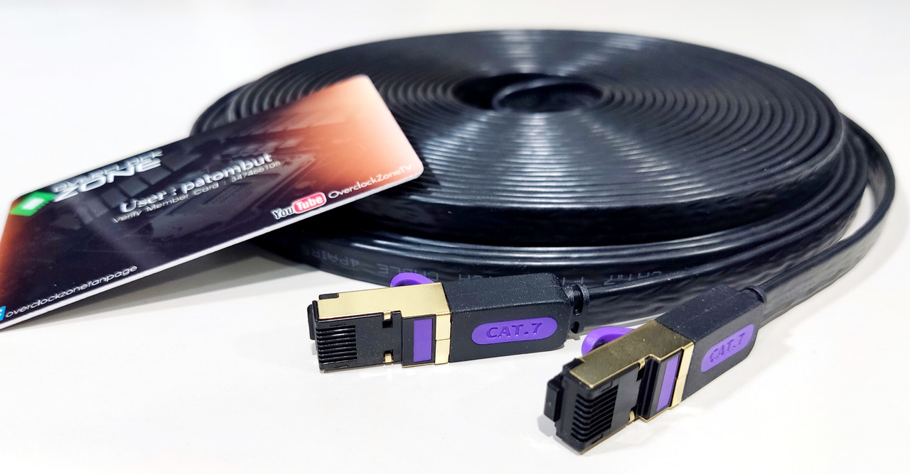 Vention สายLAN CAT7 10Gbps สายแบน 1640418250985