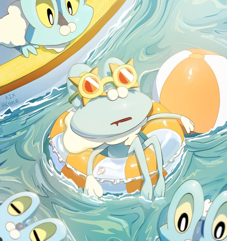 staryu-and-froakie-pokemon-drawn-by-ktbr