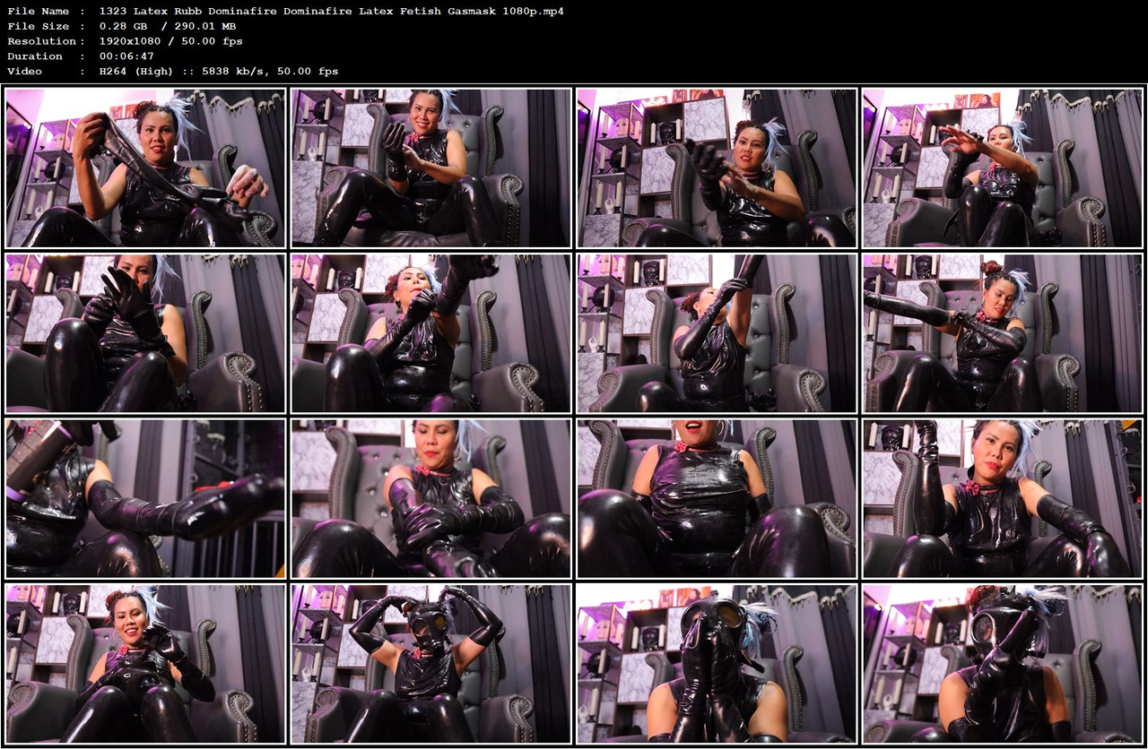 1323 Latex Rubb Dominafire Dominafire Latex Fetish Gasmask 1080p mp4