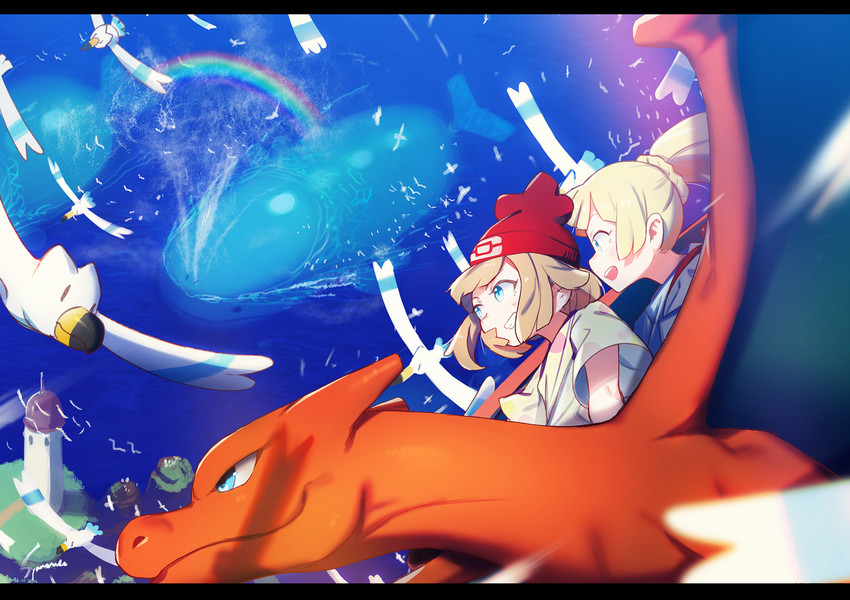 lillie-selene-charizard-wingull-and-wail