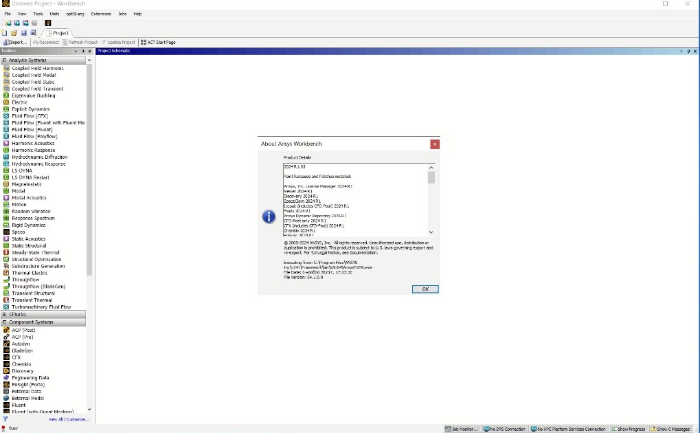 Working with ANSYS Products 2024 R1.03 (SP3)