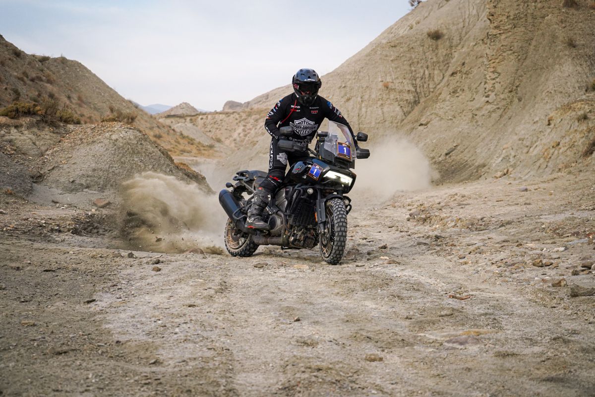 Harley-Davidson Pan America 1.250 full stock, guidata dal pilota d’élite della Dakar Joan Pedrero