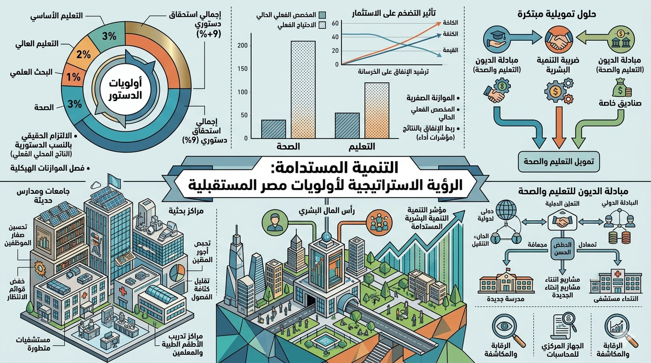 خريف الأولويات: كيف يلتهم غول الديون مستقبل الصحة والتعليم في مصر؟