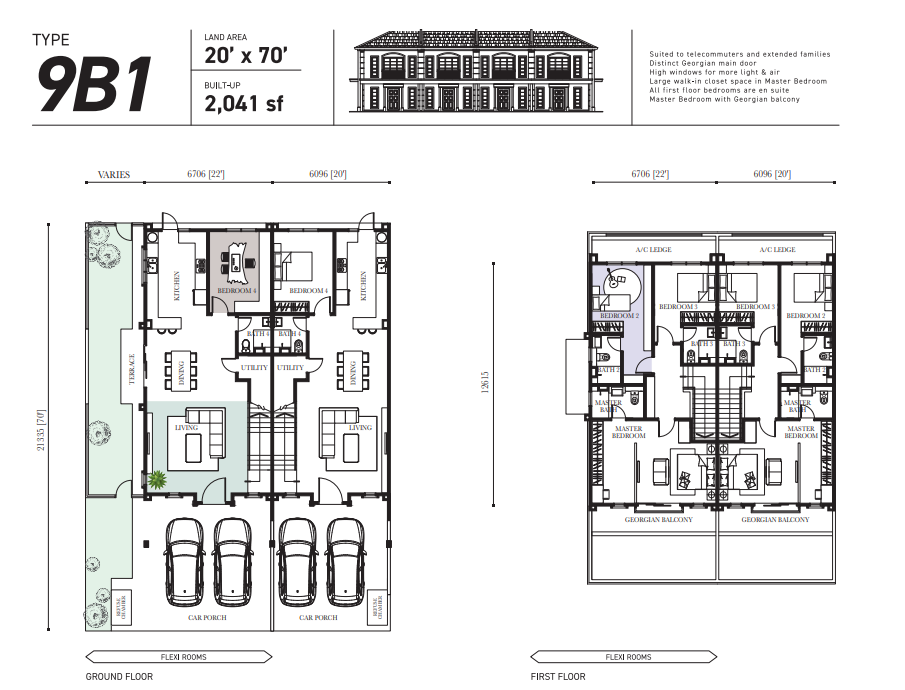 Cheerywood Type C floor plan in Eco Majestic, Semenyih, Selangor