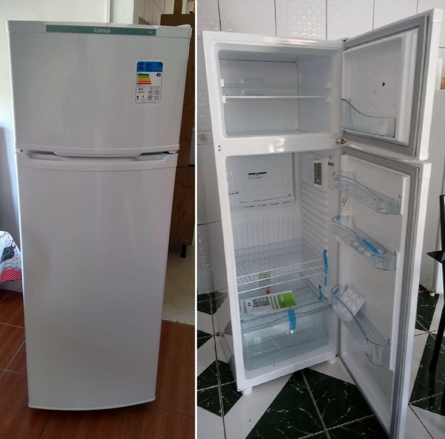 Geladeira Consul Cycle Defrost Duplex CRD37EB 334 litros com Freezer Supercapacidade Branca