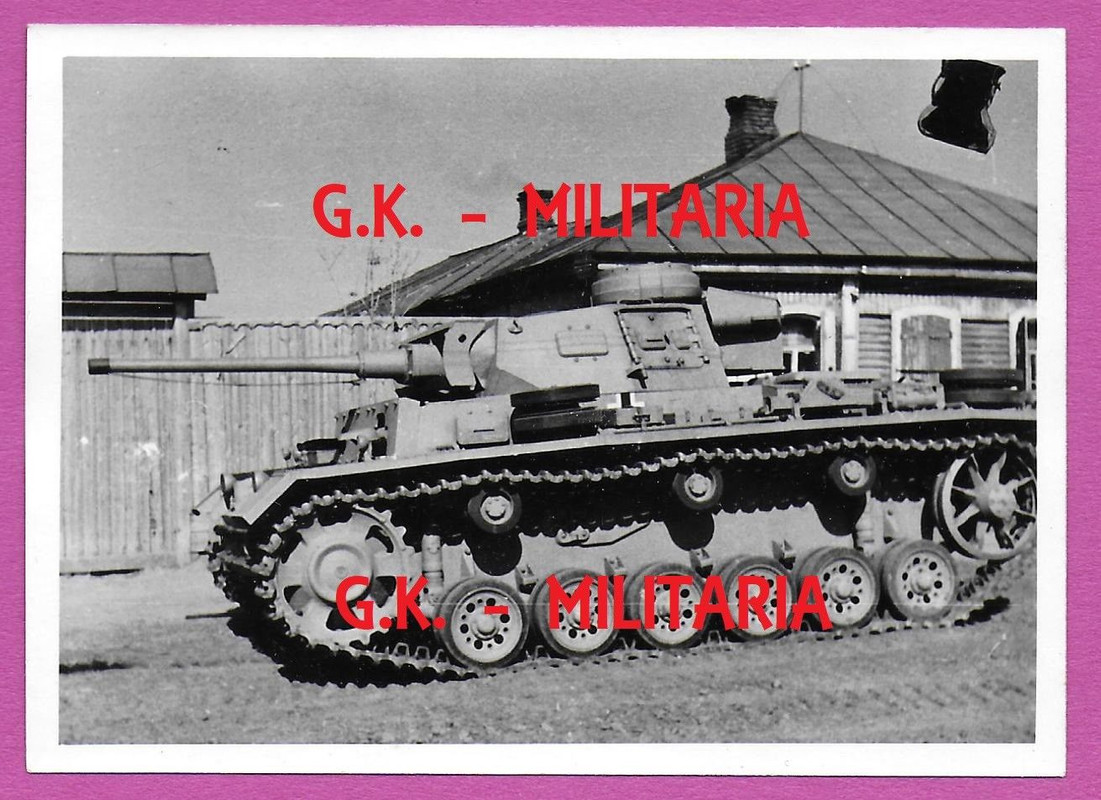 Foto Heer 7. Panzerdiv. Rußland Bjeloj Panzer III Langrohr Raum 