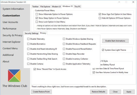Ultimate Windows Tweaker 5.0 for Windows 11 Ultimate Windows Tweaker 5.0 for Windows 11