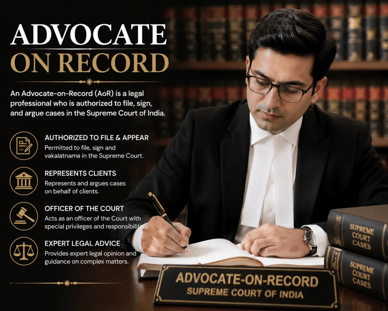 Advocate-on-Record (AOR) in the Supreme Court: Role, Eligibility, Fees and Filing Process