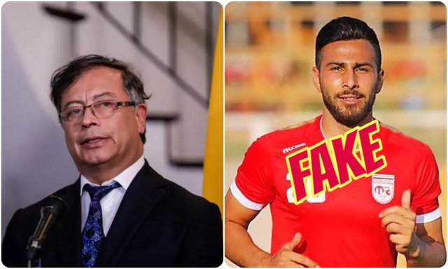 Gustavo Petro y el Fake sobre el futbolista iraní