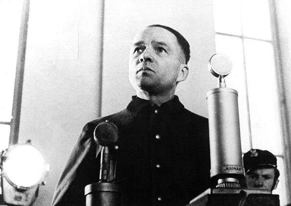 Höss durante su juicio en el Tribunal Supremo Nacional de Polonia en 1947