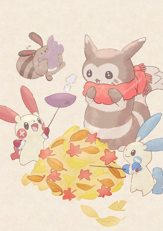 furret-minun-plusle-and-sentret-pokemon-