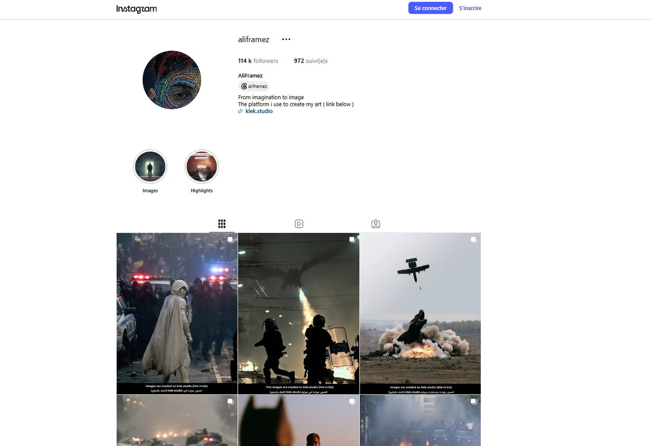 Ali Framez account