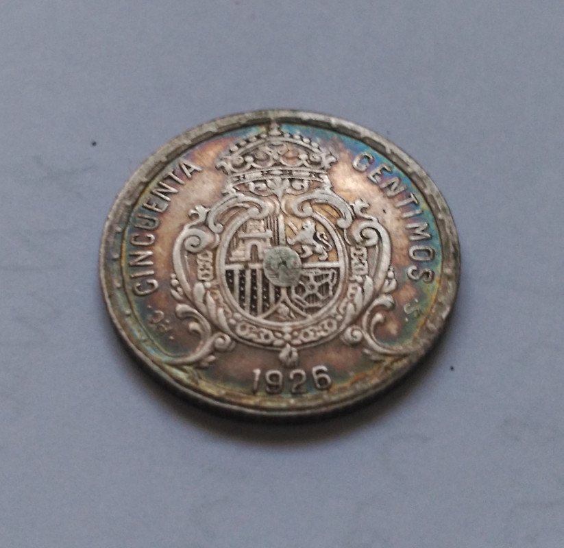 50 céntimos 1926. Alfonso XIII. PCS. Homenaje póstumo a LAS GRANDES OLVIDADAS IMG-20191227-171529