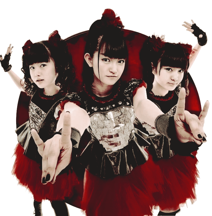 a transparent picture of babymetal.