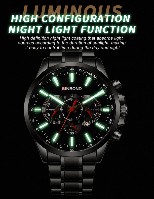 Binbond watch movement detail