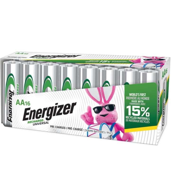 Amazon: Baterías Recargables Energizer 
