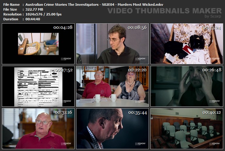 Australian Crime Stories The Investigators - S02E04 - Murders Most Wicked.mkv