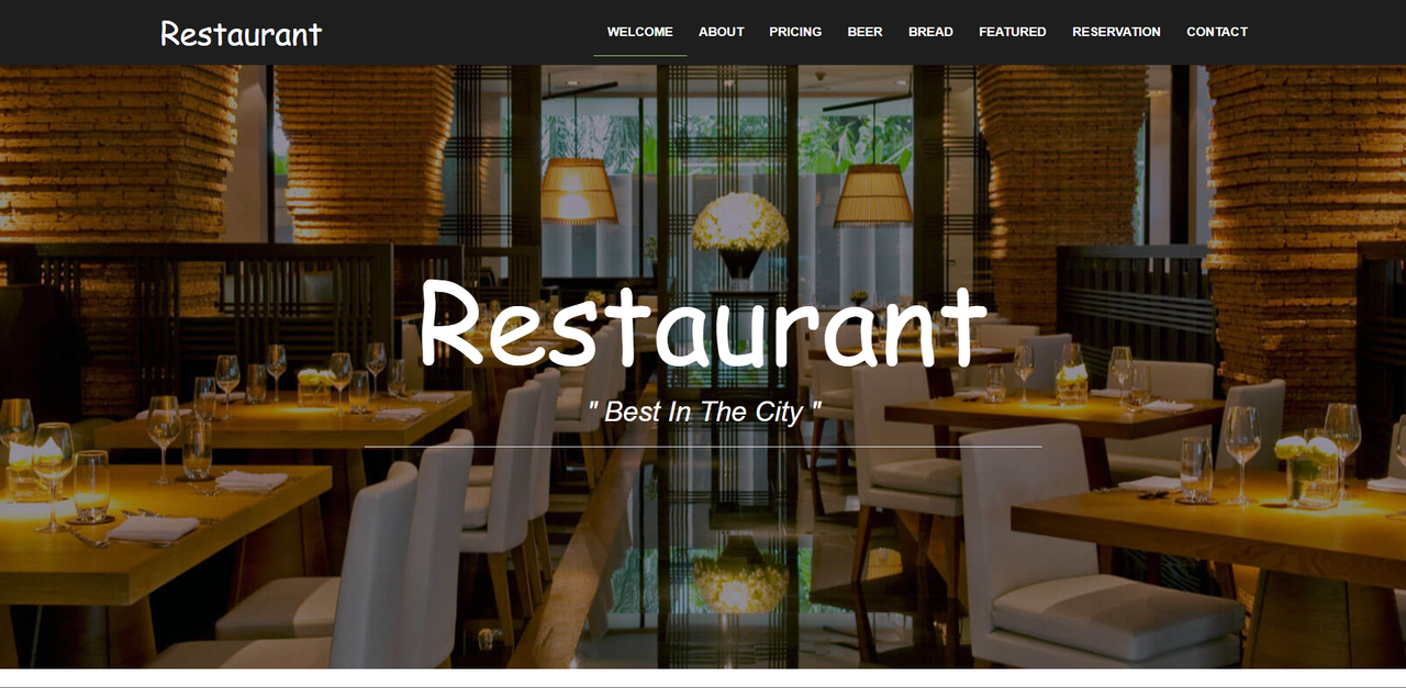Restaurant Master Website