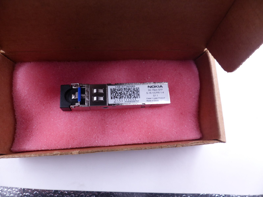 NOKIA 3G 15KM SFP S-16.1/CPRI 1-4 S1.1 1AB187280065 NOKIA 3G 15KM SFP S-16.1/CPRI 1-4 S1.1 1AB187280065