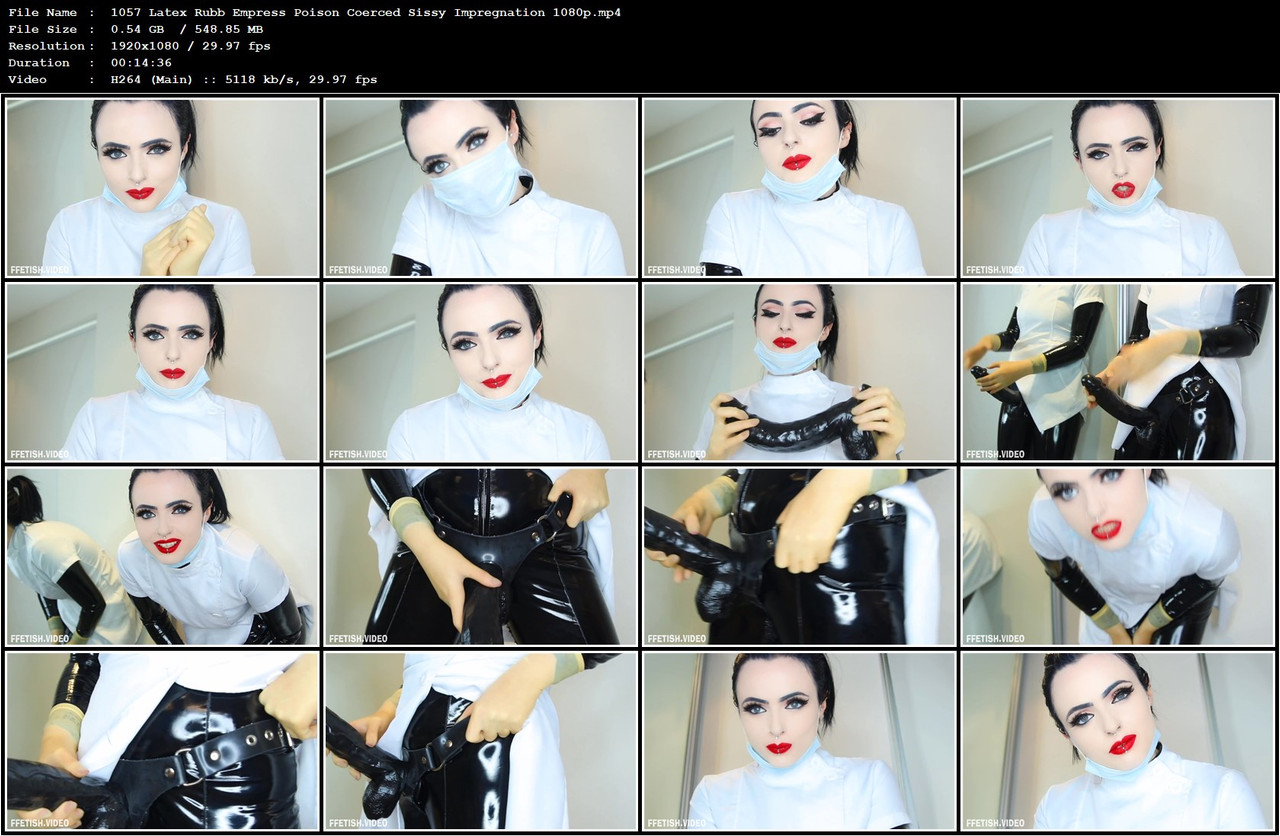 1057 Latex Rubb Empress Poison Coerced Sissy Impregnation 1080p mp4
