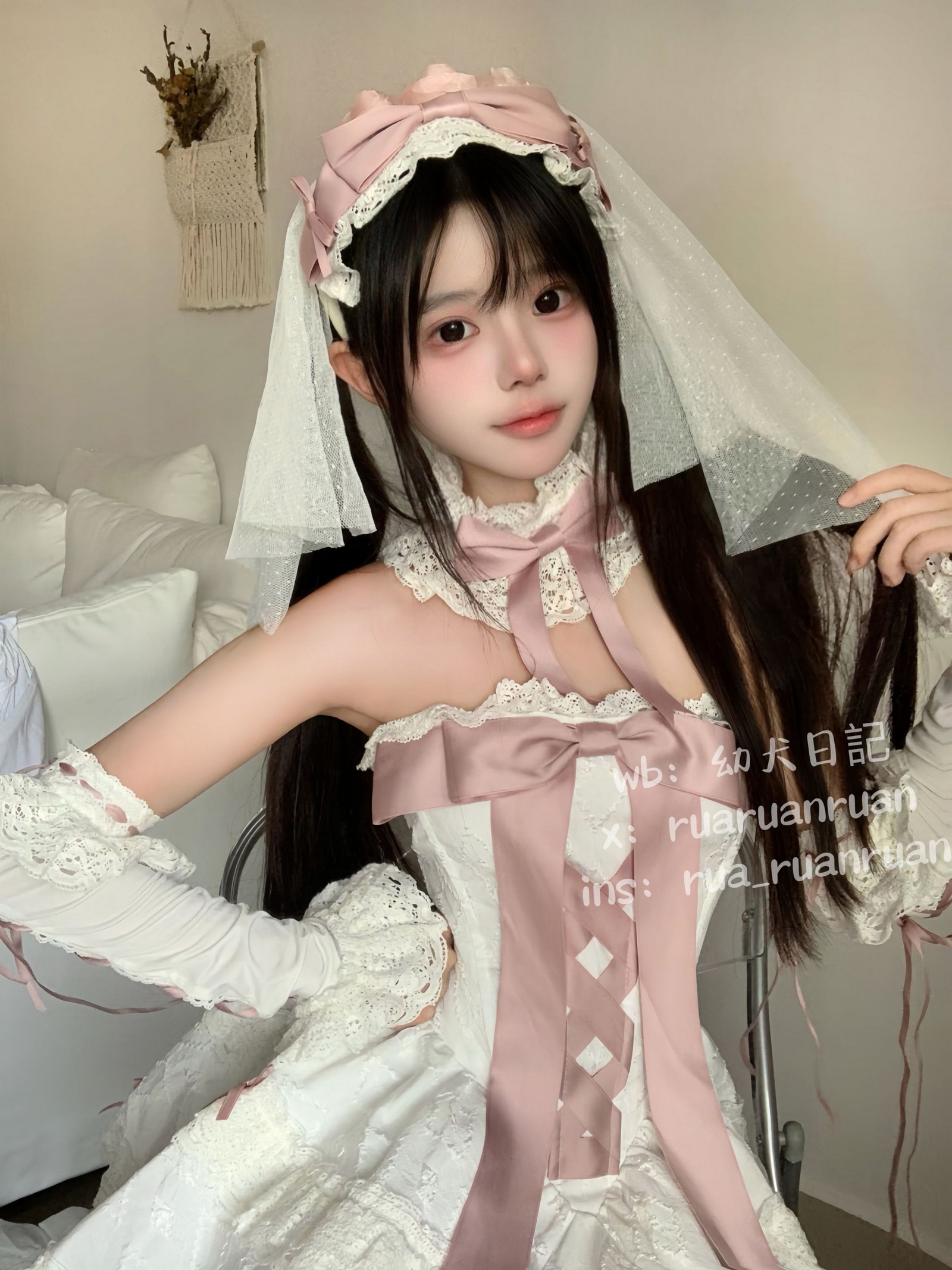 rua阮阮 初恋缎带 写真图集｜纯爱氛围系私房摄影（18P｜23MB）插图7