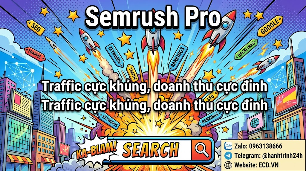 semrush pro tìm từ khóa SEO
