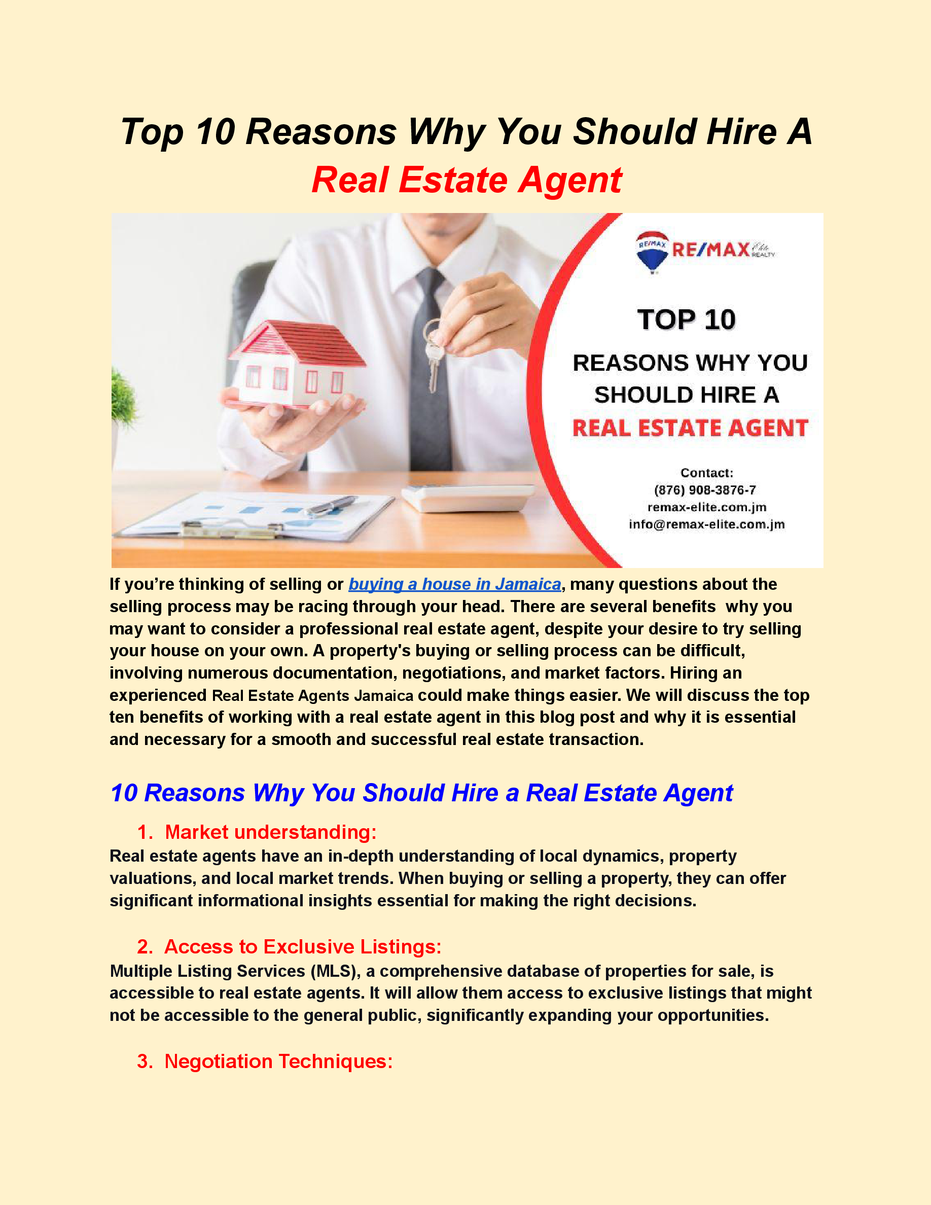 Top 10 Reasons Why You Should Hire a Real Estate Agent — Postimages