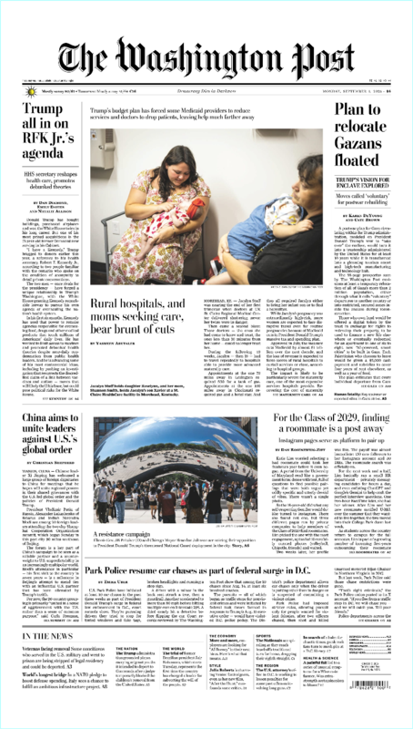 The Washington Post September 01.2025 (Matthew Levitt)