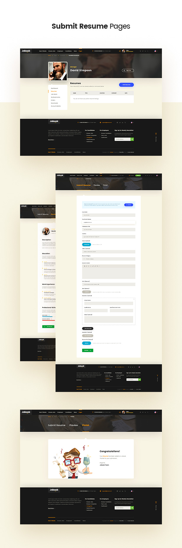 Jobook - A Unique Job Board Website PSD Template - 7