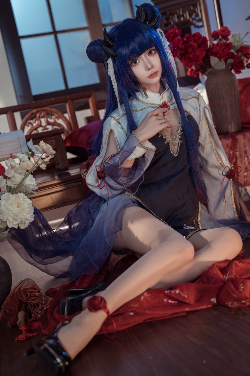 艾西Aiwest 伊吹新年旗袍Cosplay写真图集 新年主题高清图集 35P (396.8M)插图1
