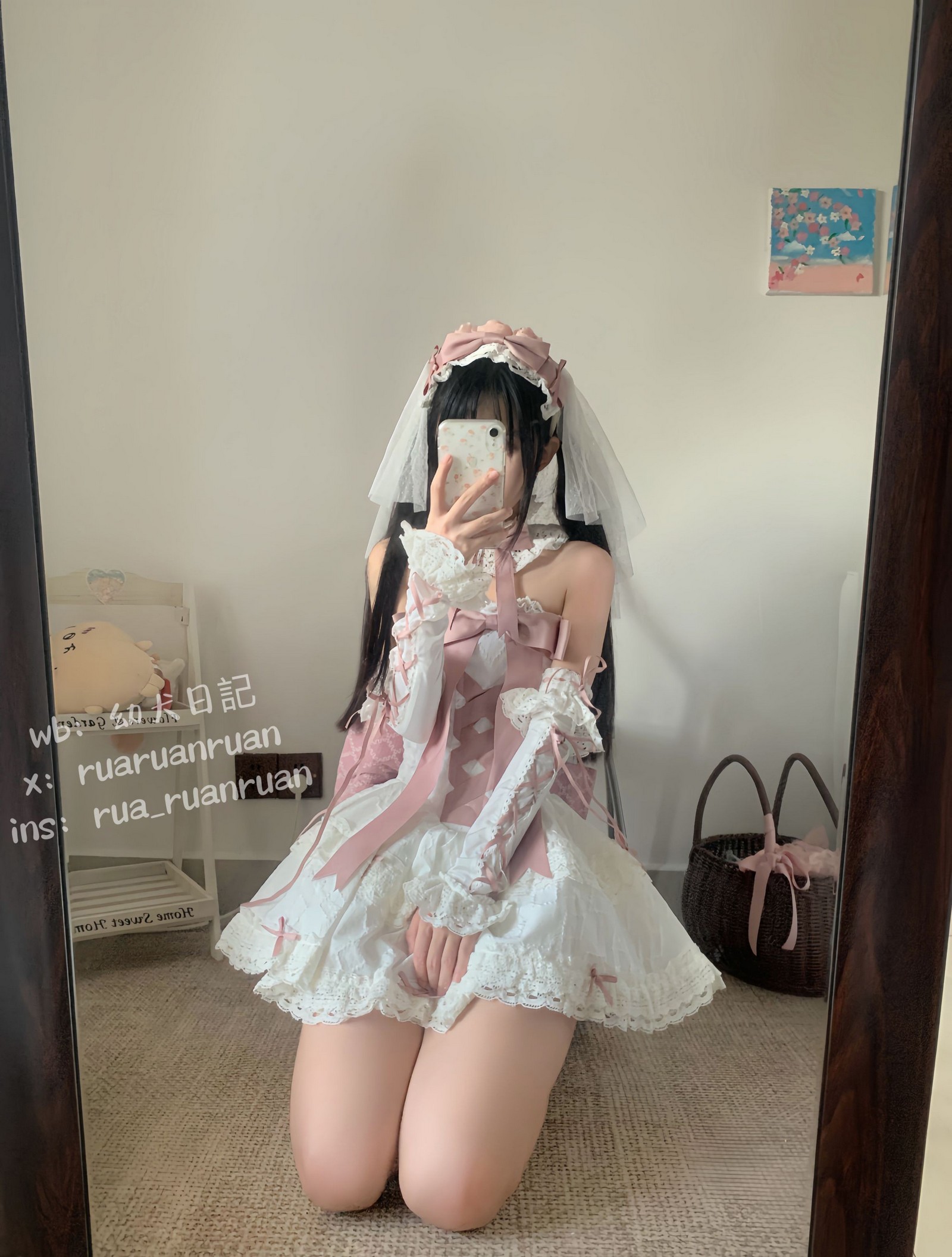 rua阮阮 初恋缎带 写真图集｜纯爱氛围系私房摄影（18P｜23MB）插图1