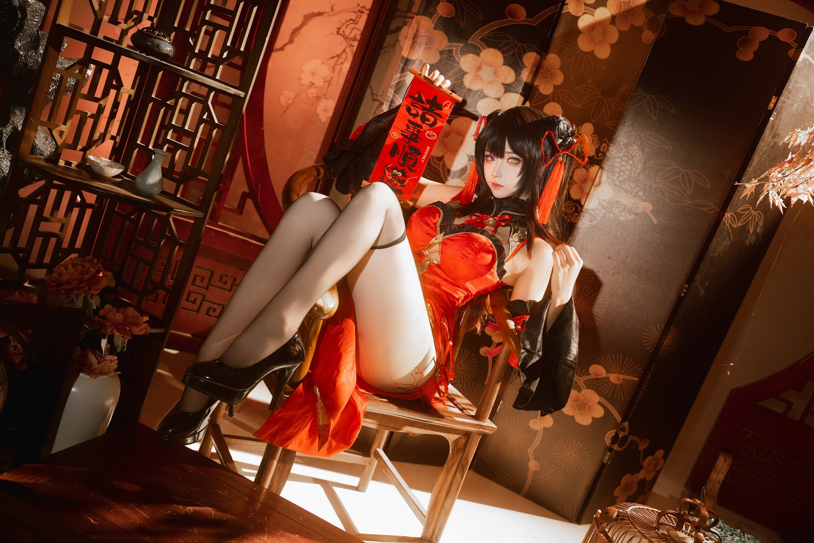 Seya-狮砸 – 25年01月限定 狂三旗袍 Cos 高清写真 1（12P-142.2MB）插图3