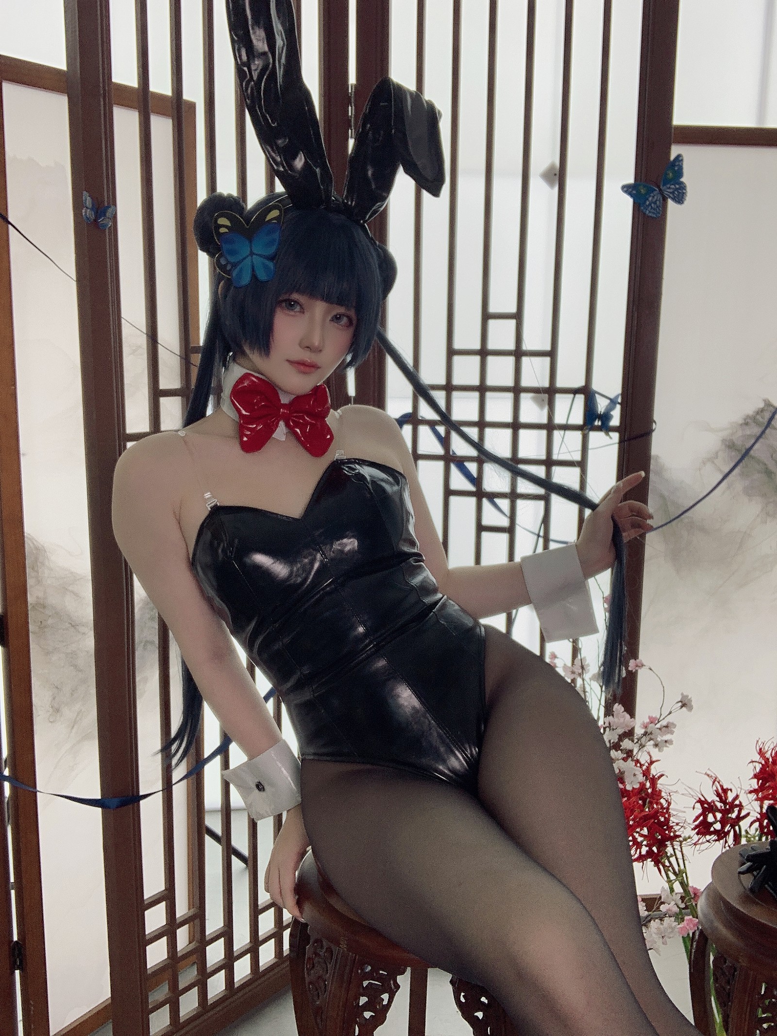 屿鱼 Yuyu 蔚蓝档案 龙华妃咲 兔女郎 Cosplay 写真集（40P｜268MB）插图6