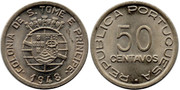 SANTO TOMAS Y PRINCIPE - 50 Centavos 1948 Santo_Tom_s_y_Principe_-_8_50_Centavos_1948