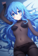 1girl, yoshino (date a live), small breasts,  See-through bodysuits with impossi s-1738881684