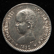 50 céntimos Alfonso XIII 1892 (9*2) PGM. PAS7319