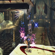 Sheik in a full standing on the hands posture. In the fire emblem stage that made him look like another statue.