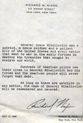Letter-from-Richard-Nixon-on-the-death-of-Draza-Mihailovich