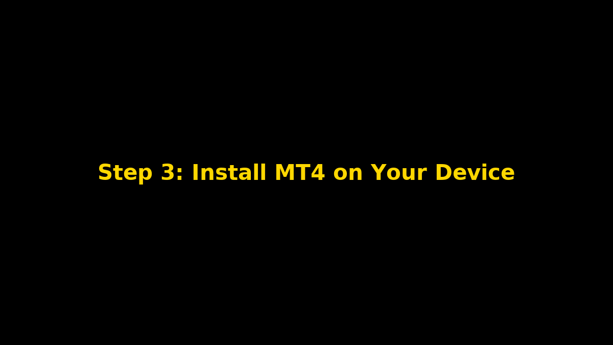 Install MT4