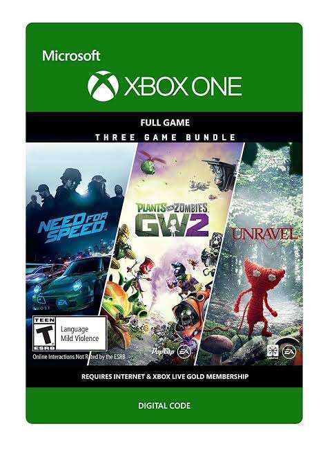 Eneba: EA Family Bundle (Need for Speed, Plants vs. Zombies GW 2 & Unravel) | XBOX (ARG) 
