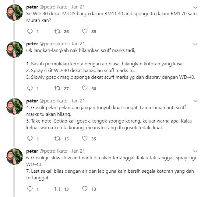 Lelaki Ini Ajar Tip Nak Hilangkan Kesan Calar Pada Kereta ...