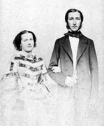5 Francos - Leopoldo II - Bélgica, 1869 Marie-Henriette-with-her-fiance-Prince-Leopold