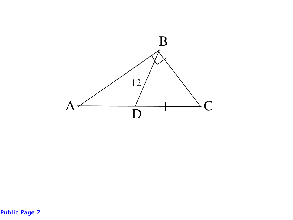 median of a right triangle 1
