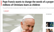 Pope change prayer