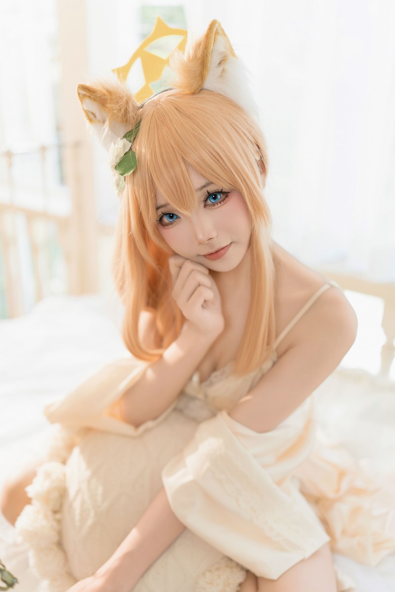 艾西Aiwest 碧蓝档案伊落玛丽睡衣Cosplay写真图集 高清图集 34P (102.2M)插图7
