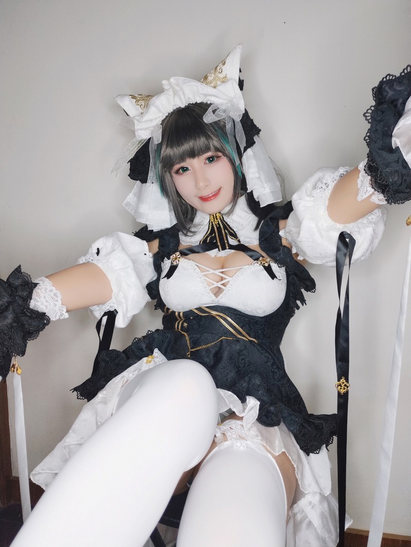 柘烟Zuken 柴郡 Cosplay（Azur Lane Cheshire）高清写真【45P｜136.7MB】插图6