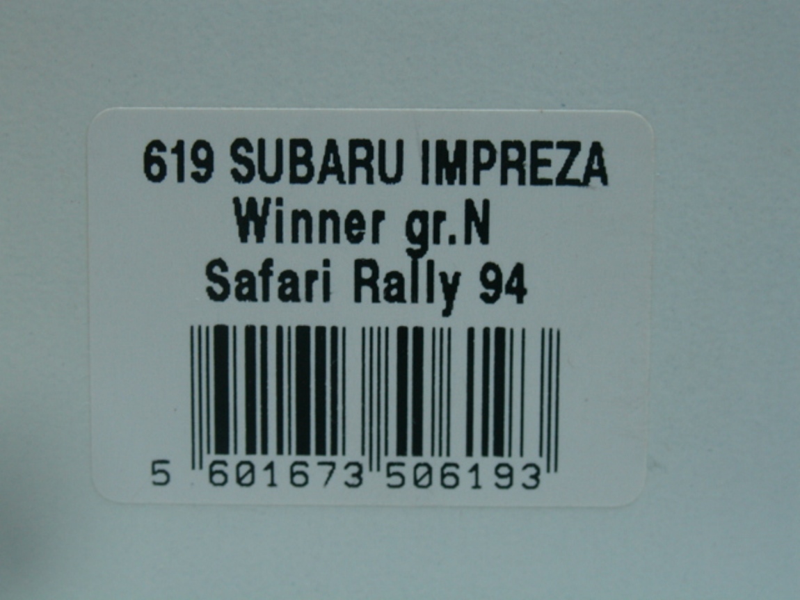 WOW EXTREMELY RARE Subaru Impreza WRX WRC Njiru Winner