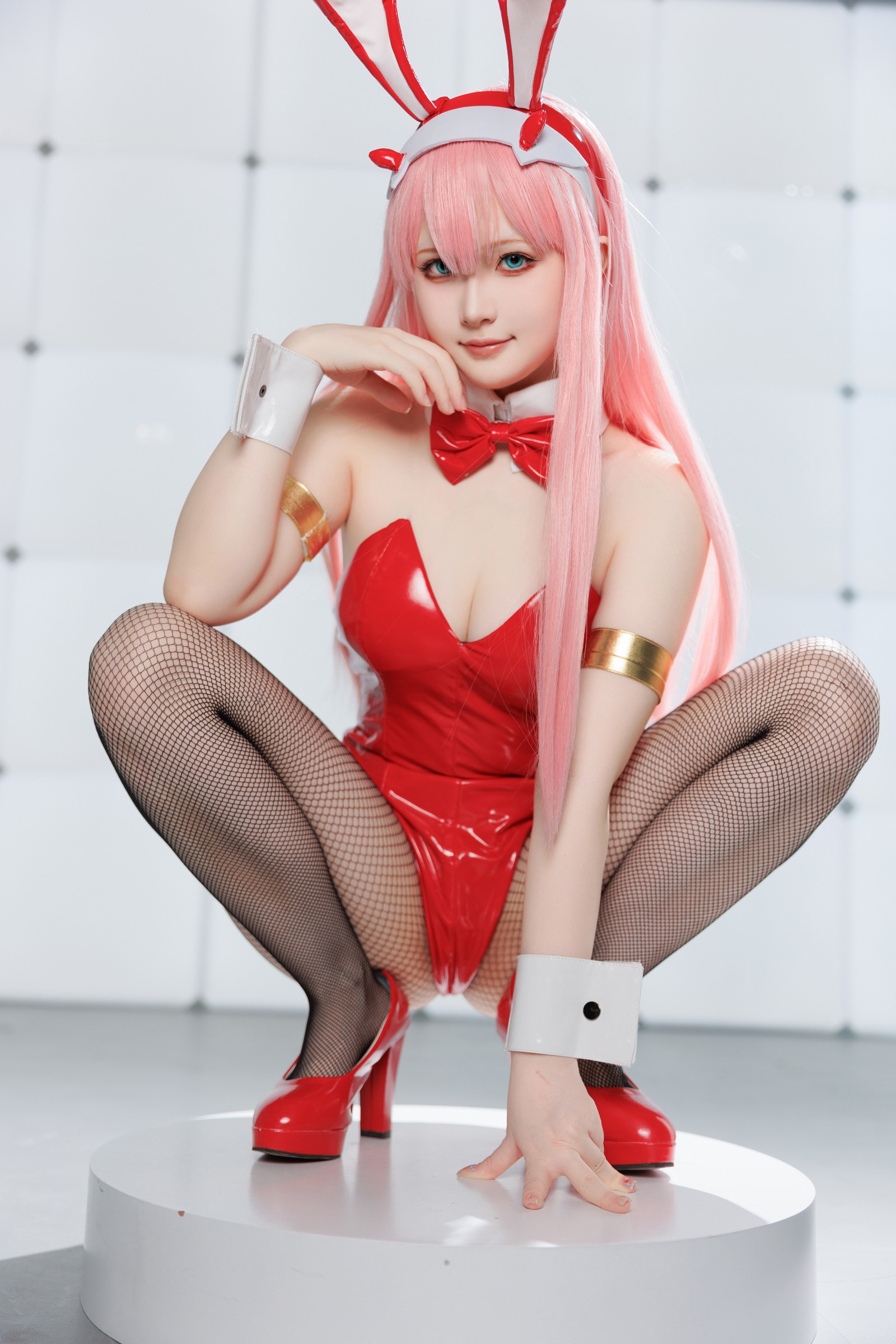 屿鱼 Yuyu Zero Two Cosplay 写真图集｜Darling in the Franxx 高清摄影（39P｜356MB）插图9
