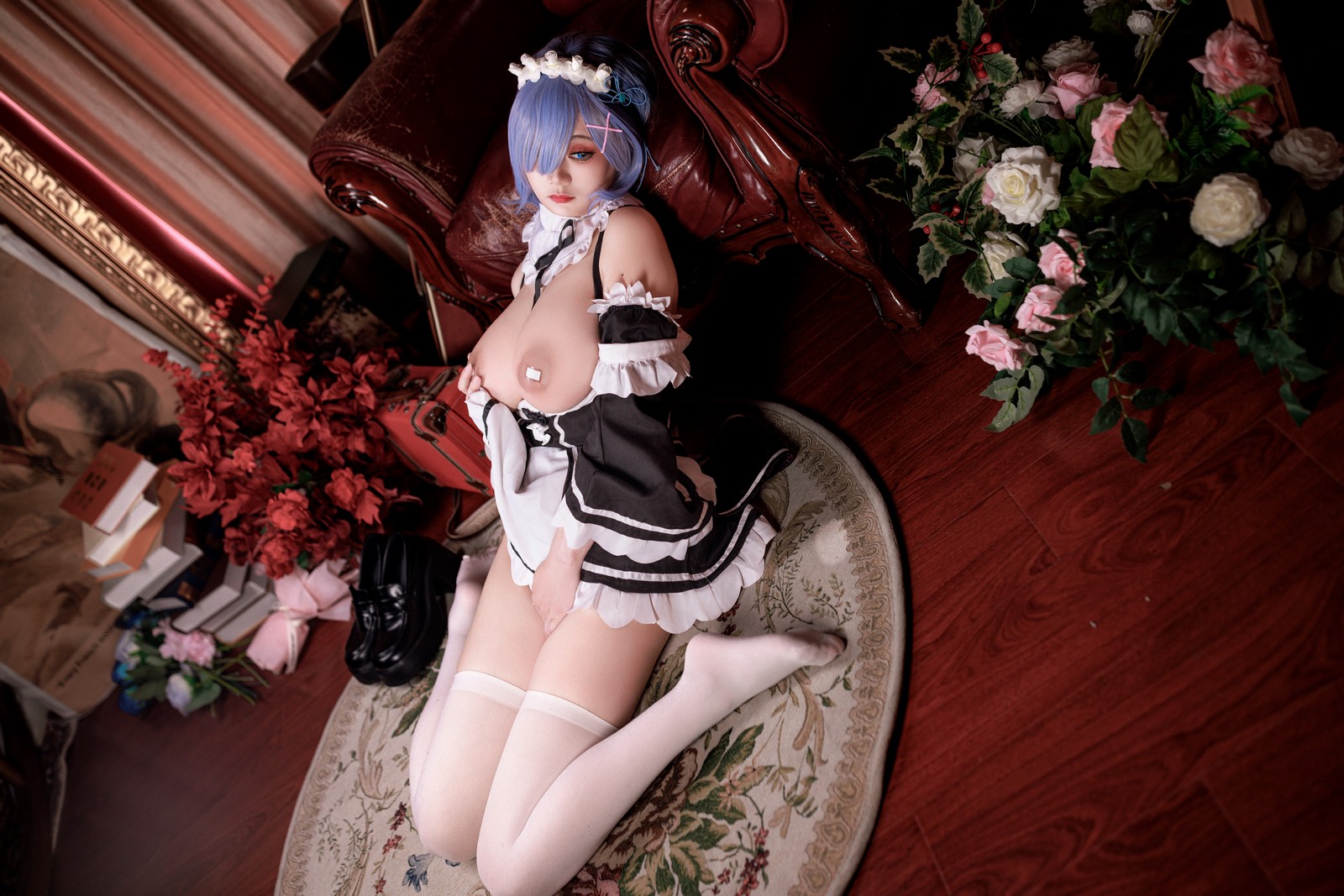 阿雪雪写真雷姆女仆Cosplay高清套图（87P+3V / 1.07G）Re0主题写真插图